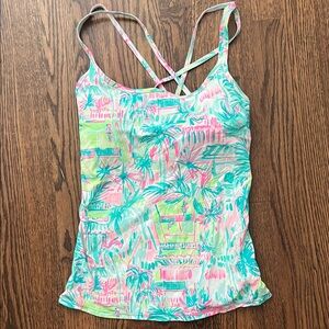 Lilly Pulitzer Multicolor Tropical Tank Top